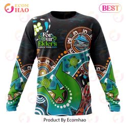 NRL Cronulla-Sutherland Sharks Custom Name Number Special Design NAIDOC Sweatshirt
