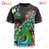NRL Cronulla-Sutherland Sharks Custom Name Number Special Design NAIDOC T-Shirt