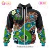 NRL Cronulla-Sutherland Sharks Custom Name Number Special Design NAIDOC Zip Up Hoodie