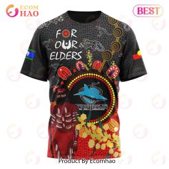 NRL Cronulla-Sutherland Sharks Custom Name Number Special Edition NAIDOC T-Shirt