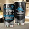 NRL Cronulla-Sutherland Sharks Grumpy Old Man Custom Name Tumbler