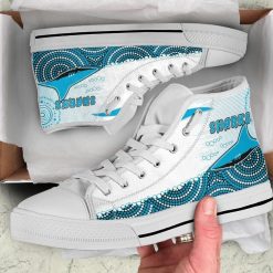 NRL Cronulla-Sutherland Sharks Indigenous Blue High Top Shoes