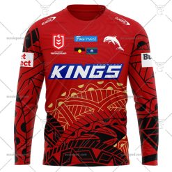 NRL Dolphins Custom Name Number 2023 Indigenous Jersey Sweatshirt