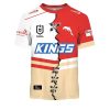 NRL Dolphins Custom Name Number 2023 Mix Jersey V2 T-Shirt