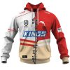 NRL Dolphins Custom Name Number 2023 Mix Jersey V2 Zip Up Hoodie
