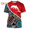 NRL Dolphins Custom Name Number 2023 NAIDOC Week T-Shirt