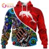 NRL Dolphins Custom Name Number 2023 NAIDOC Week Zip Up Hoodie
