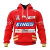 NRL Dolphins Custom Name Number 2023 Training Red Jersey Pullover Hoodie