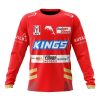 NRL Dolphins Custom Name Number 2023 Training Red Jersey Sweatshirt