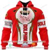 NRL Dolphins Custom Name Number Guns N’ Roses Zip Up Hoodie
