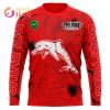 NRL Dolphins Custom Name Number I’m Fine In Halloween Sweatshirt