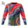 NRL Dolphins Custom Name Number Indigenous Sweatshirt