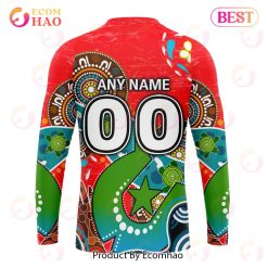 Alternative view of NRL Dolphins Custom Name Number NAIDOC Week For Our Elders Sweatshirt