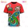 NRL Dolphins Custom Name Number NAIDOC Week For Our Elders T-Shirt