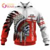 NRL Dolphins Custom Name Number Native Skull Zip Up Hoodie