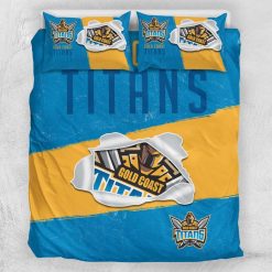 Alternative view of NRL Gold Coast Titans Big Logo Scratch Doona Cover