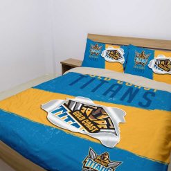 NRL Gold Coast Titans Big Logo Scratch Doona Cover