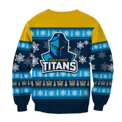 NRL Gold Coast Titans Christmas Kids Sweatshirt - Image 2