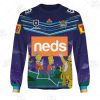 NRL Gold Coast Titans Custom Name Number 2020 The Simpson Halloween Jersey Sweatshirt