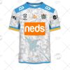 NRL Gold Coast Titans Custom Name Number 2021 ANZAC Jersey T-Shirt