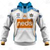 NRL Gold Coast Titans Custom Name Number 2021 Away Jersey Pullover Hoodie