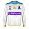 NRL Gold Coast Titans Custom Name Number 2022 Away Jersey Sweatshirt