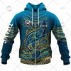 NRL Gold Coast Titans Custom Name Number 2022 Indigenous Fishing Jersey Zip Up Hoodie