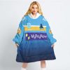 NRL Gold Coast Titans Custom Name Number 2023 Home Jersey Fleece Oodie