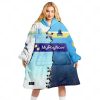 NRL Gold Coast Titans Custom Name Number 2023 Mix Jersey V2 Fleece Oodie