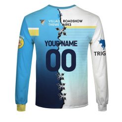 Alternative view of NRL Gold Coast Titans Custom Name Number 2023 Mix Jersey V2 Sweatshirt