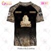 NRL Gold Coast Titans Custom Name Number Camo T-Shirt
