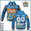 NRL Gold Coast Titans Custom Name Number NRL Nines 2020 Jersey Pullover Hoodie