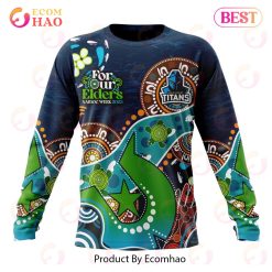 NRL Gold Coast Titans Custom Name Number Special Design NAIDOC Sweatshirt