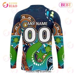 Alternative view of NRL Gold Coast Titans Custom Name Number Special Design NAIDOC Sweatshirt