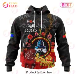 NRL Gold Coast Titans Custom Name Number Special Edition NAIDOC Pullover Hoodie