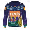 NRL Gold Coast Titans Custom Name Number x The Simpsons Halloween 2020 Sweatshirt