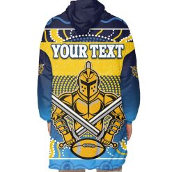 Alternative view of NRL Gold Coast Titans Custom Text Indigenous Fleece Oodie V8