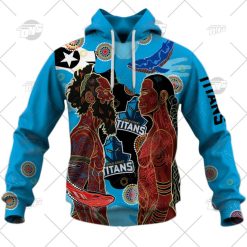 Alternative view of NRL Gold Coast Titans Pround 2022 NAIDOC Week Pullover Hoodie