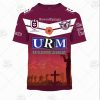 NRL Manly Warringah Sea Eagles Custom Name Number 2020 ANZAC Day Jersey T-Shirt