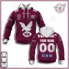 NRL Manly Warringah Sea Eagles Custom Name Number 2021 Heritage Jersey Pullover Hoodie