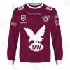 NRL Manly Warringah Sea Eagles Custom Name Number 2021 Heritage Jersey Sweatshirt