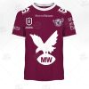 NRL Manly Warringah Sea Eagles Custom Name Number 2021 Heritage Jersey T-Shirt
