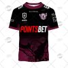 NRL Manly Warringah Sea Eagles Custom Name Number 2022 Heritage Jersey T-Shirt