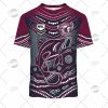 NRL Manly Warringah Sea Eagles Custom Name Number 2022 Indigenous Fishing Jersey T-Shirt