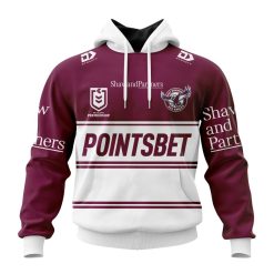 NRL Manly Warringah Sea Eagles Custom Name Number 2023 Alternate Jersey Pullover Hoodie