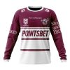 NRL Manly Warringah Sea Eagles Custom Name Number 2023 Alternate Jersey Sweatshirt