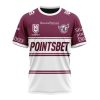 NRL Manly Warringah Sea Eagles Custom Name Number 2023 Alternate Jersey T-Shirt