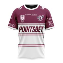 NRL Manly Warringah Sea Eagles Custom Name Number 2023 Alternate Jersey T-Shirt