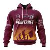 NRL Manly Warringah Sea Eagles Custom Name Number 2023 ANZAC Day Jersey Pullover Hoodie