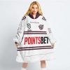 NRL Manly Warringah Sea Eagles Custom Name Number 2023 Away Jersey Fleece Oodie